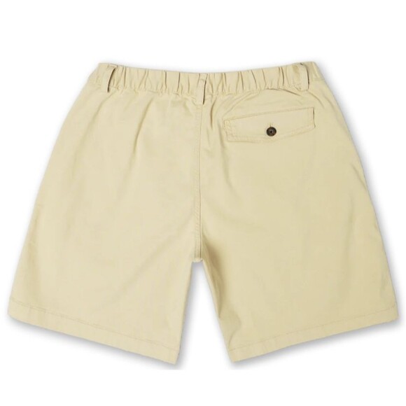Bear Bottom Men Shorts Medium Sand Dune Tan Elastic 7” Inseam Cotton Stretch NWT - Picture 2 of 5